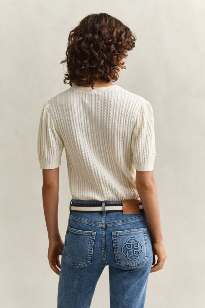 Cotton Short Sleeve Sweater Cotton Short Sleeve Sweater