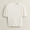 Cotton Short Sleeve Sweater Cotton Short Sleeve Sweater