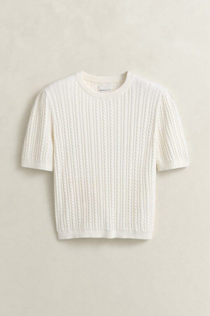 Cotton Short Sleeve Sweater Cotton Short Sleeve Sweater