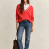 Cotton V-Neck Sweater Cotton V-Neck Sweater