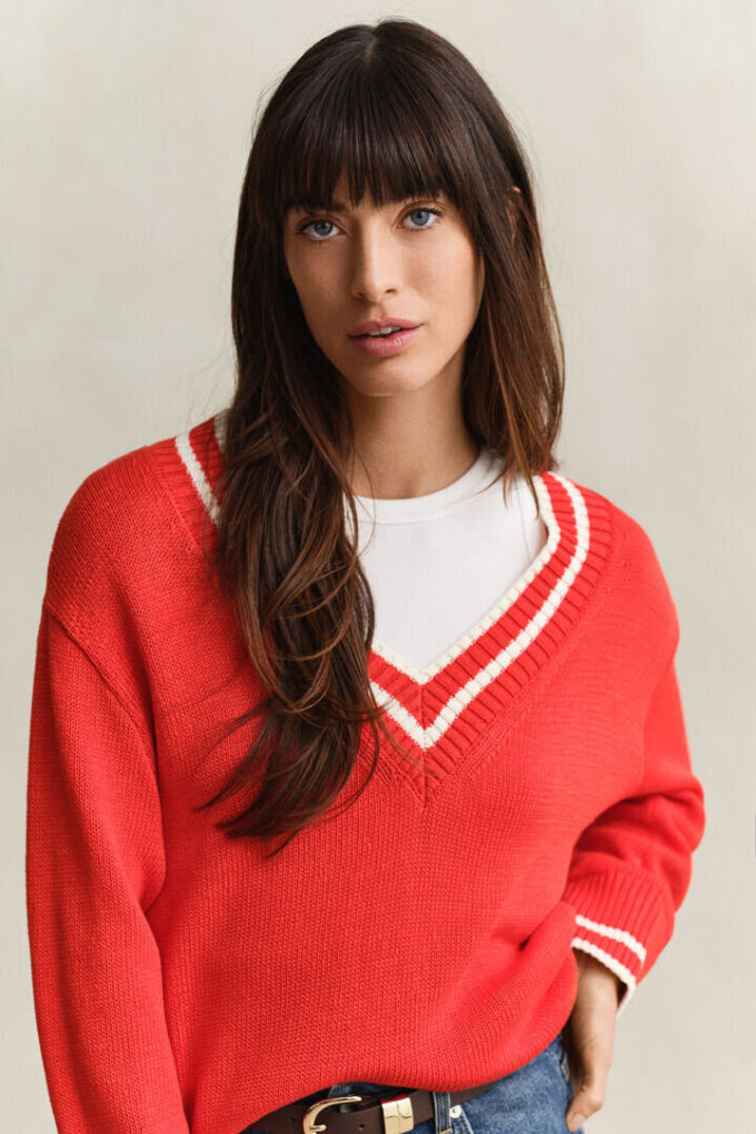 Cotton V-Neck Sweater Cotton V-Neck Sweater