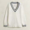 Cotton V-Neck Sweater Cotton V-Neck Sweater