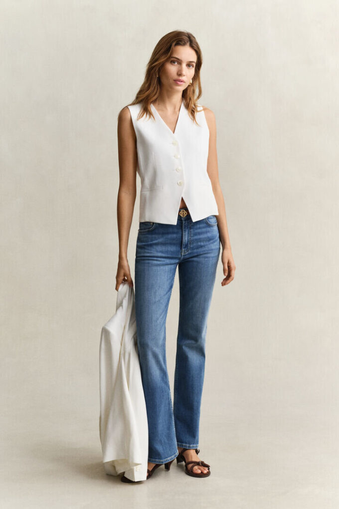 Crepe Vest Crepe Vest