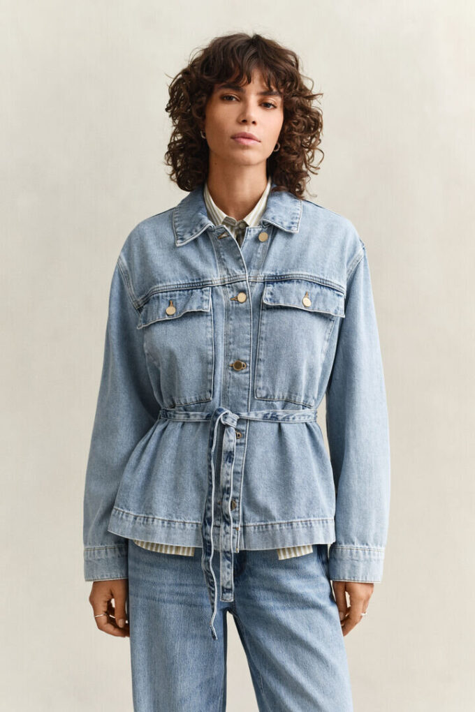 Denim Tie Jacket Denim Tie Jacket