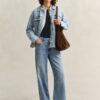 Denim Tie Jacket Denim Tie Jacket