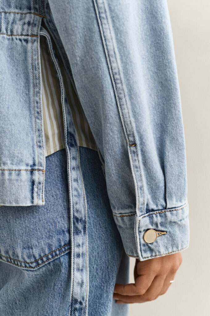 Denim Tie Jacket Denim Tie Jacket