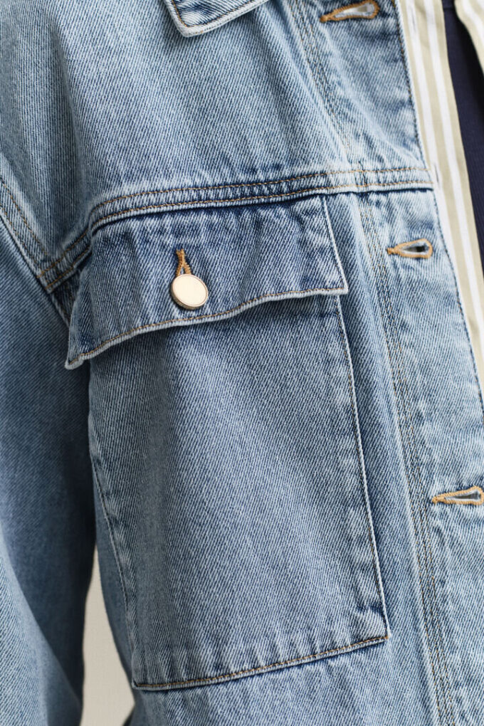 Denim Tie Jacket Denim Tie Jacket