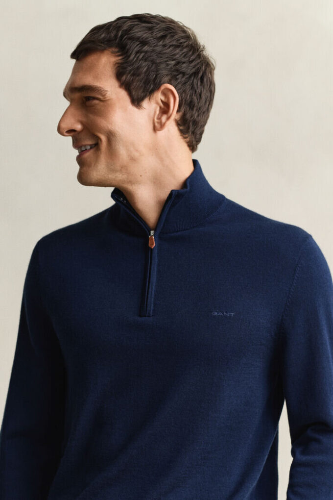 Extra Fine Merino Wool Half-Zip Sweater Extra Fine Merino Wool Half-Zip Sweater