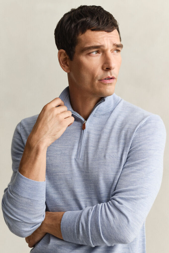 Extra Fine Merino Wool Half-Zip Sweater Extra Fine Merino Wool Half-Zip Sweater