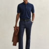 Extra Fine Merino Wool Short Sleeve Polo Sweater Extra Fine Merino Wool Short Sleeve Polo Sweater