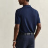 Extra Fine Merino Wool Short Sleeve Polo Sweater Extra Fine Merino Wool Short Sleeve Polo Sweater