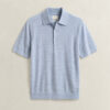 Extra Fine Merino Wool Short Sleeve Polo Sweater Extra Fine Merino Wool Short Sleeve Polo Sweater