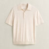 Extra Fine Merino Wool Short Sleeve Polo Sweater Extra Fine Merino Wool Short Sleeve Polo Sweater