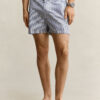 Fitted Seersucker Swim Shorts