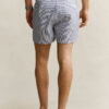Fitted Seersucker Swim Shorts