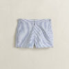 Fitted Seersucker Swim Shorts