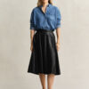 Flared Leather Skirt Flared Leather Skirt