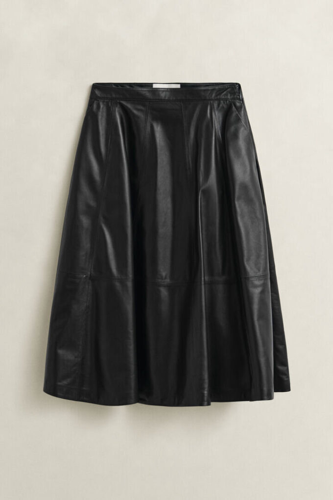 Flared Leather Skirt Flared Leather Skirt