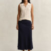 Flared Linen Blend Skirt Flared Linen Blend Skirt