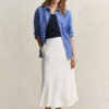 Flared Linen Blend Skirt Flared Linen Blend Skirt