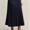 Flared Linen Blend Skirt Flared Linen Blend Skirt