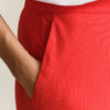 Flared Linen Blend Skirt Flared Linen Blend Skirt