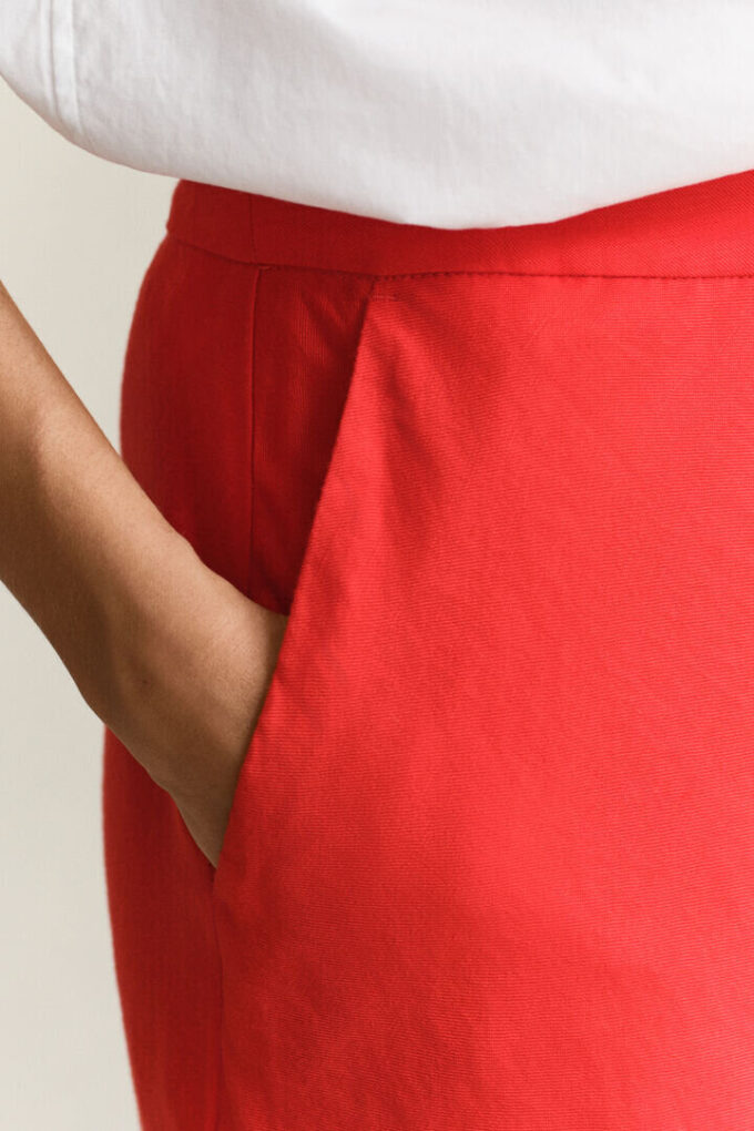 Flared Linen Blend Skirt Flared Linen Blend Skirt
