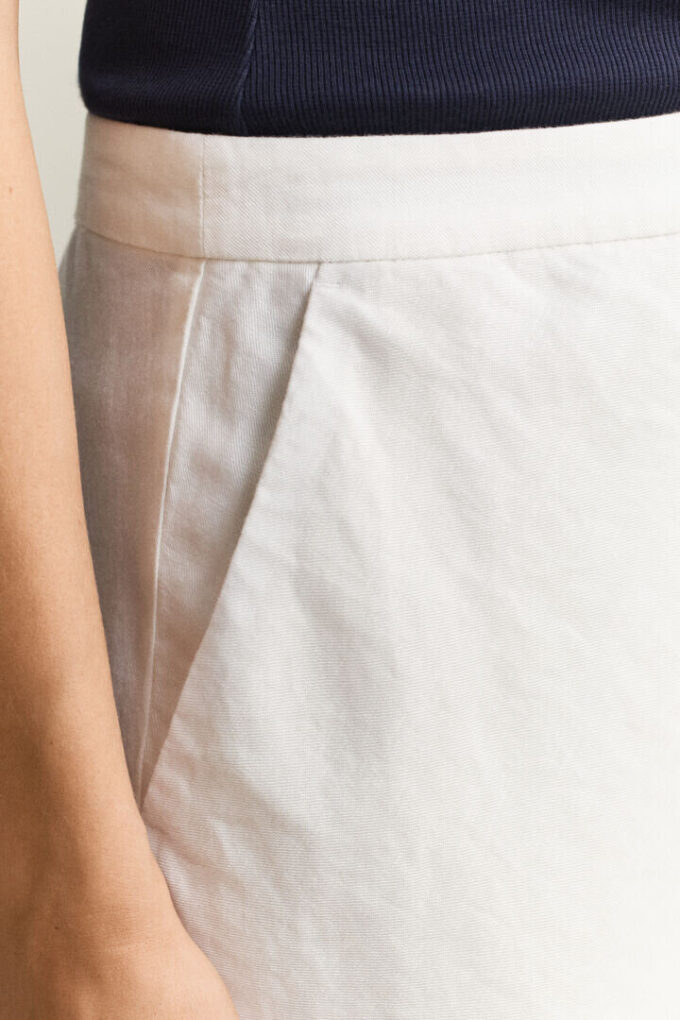 Flared Linen Blend Skirt Flared Linen Blend Skirt