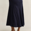 Flared Linen Blend Skirt Flared Linen Blend Skirt
