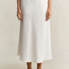 Flared Linen Blend Skirt Flared Linen Blend Skirt