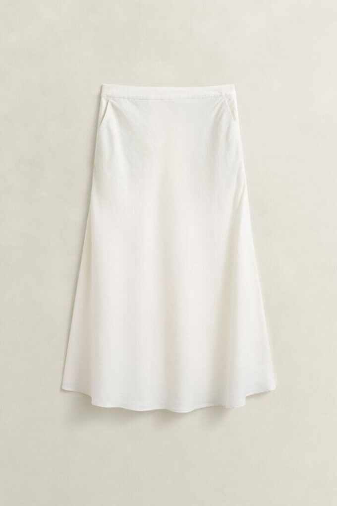 Flared Linen Blend Skirt Flared Linen Blend Skirt