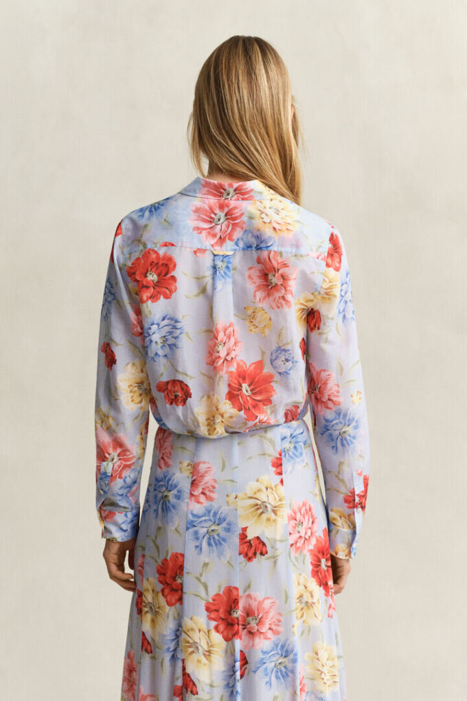Floral Cotton Silk Shirt Floral Cotton Silk Shirt