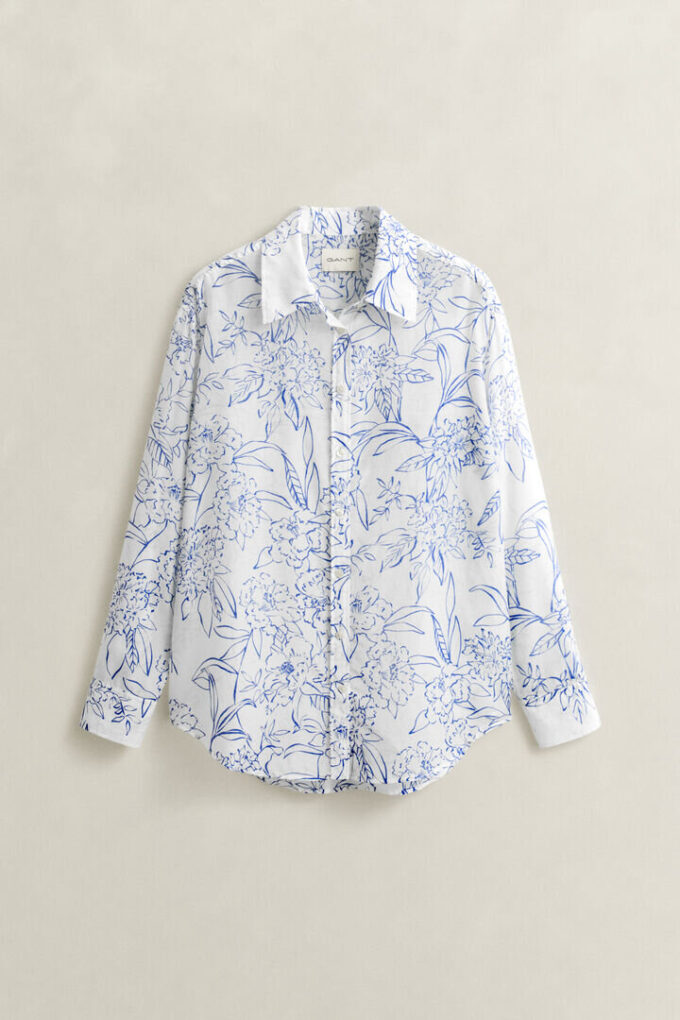 Floral Cotton Silk Shirt Floral Cotton Silk Shirt