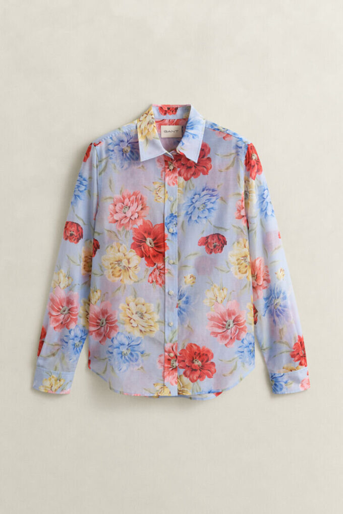 Floral Cotton Silk Shirt Floral Cotton Silk Shirt
