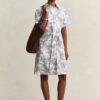 Floral Linen Shirt Dress