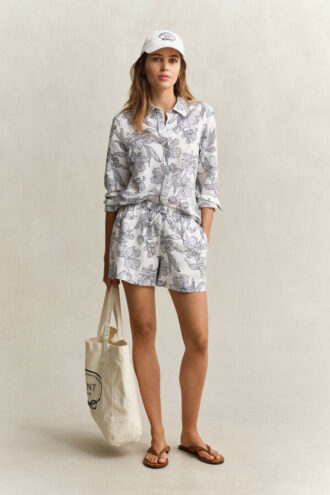 Floral Linen Shorts Floral Linen Shorts