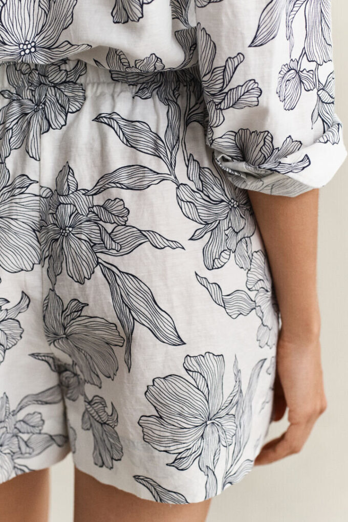 Floral Linen Shorts Floral Linen Shorts