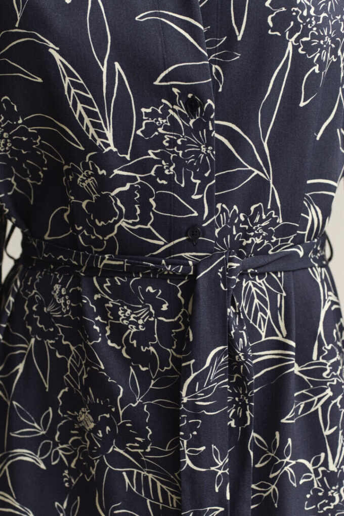 Floral Print Shirt Dress