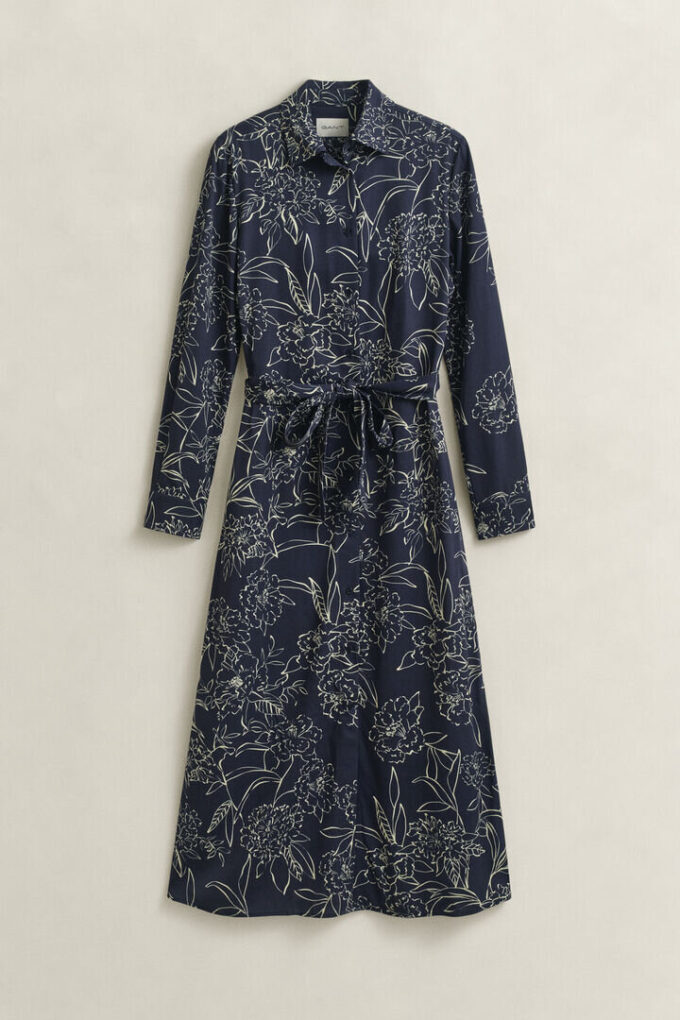 Floral Print Shirt Dress