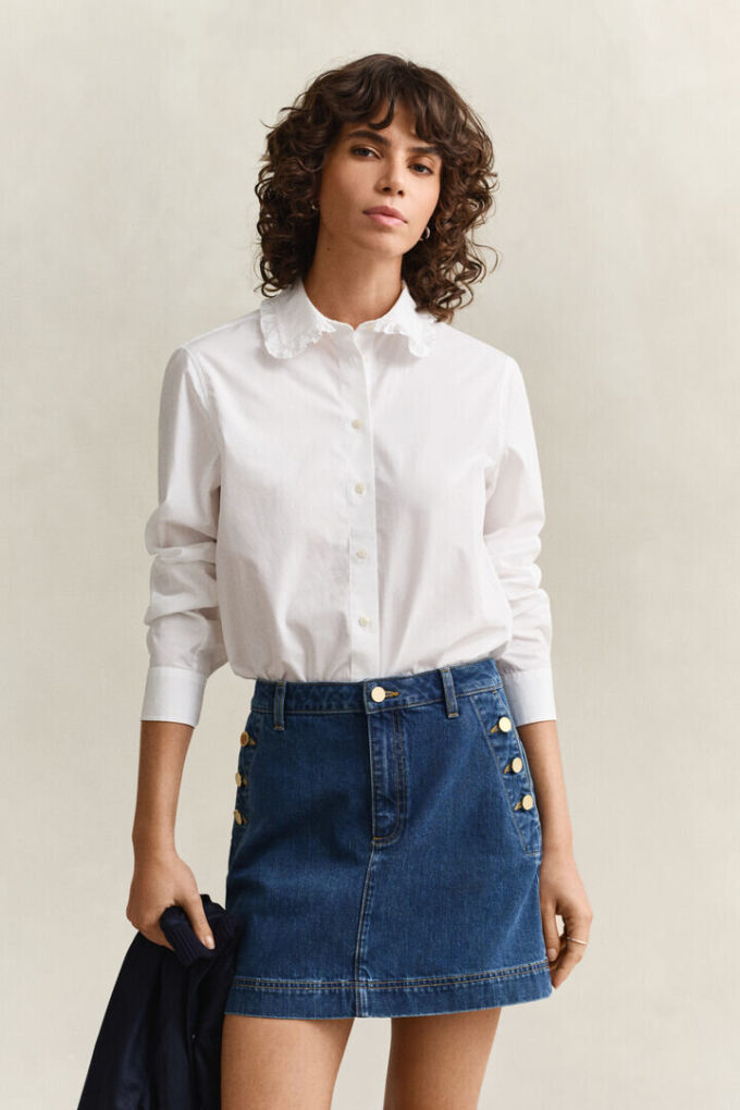 Frilly Cotton Shirt Frilly Cotton Shirt
