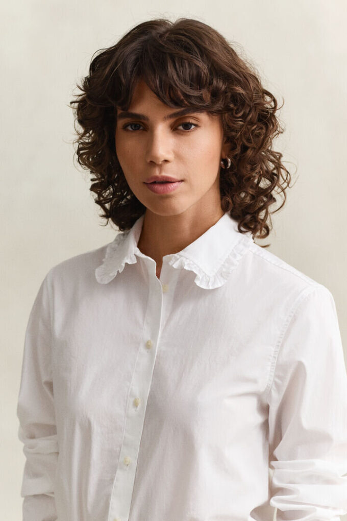 Frilly Cotton Shirt Frilly Cotton Shirt