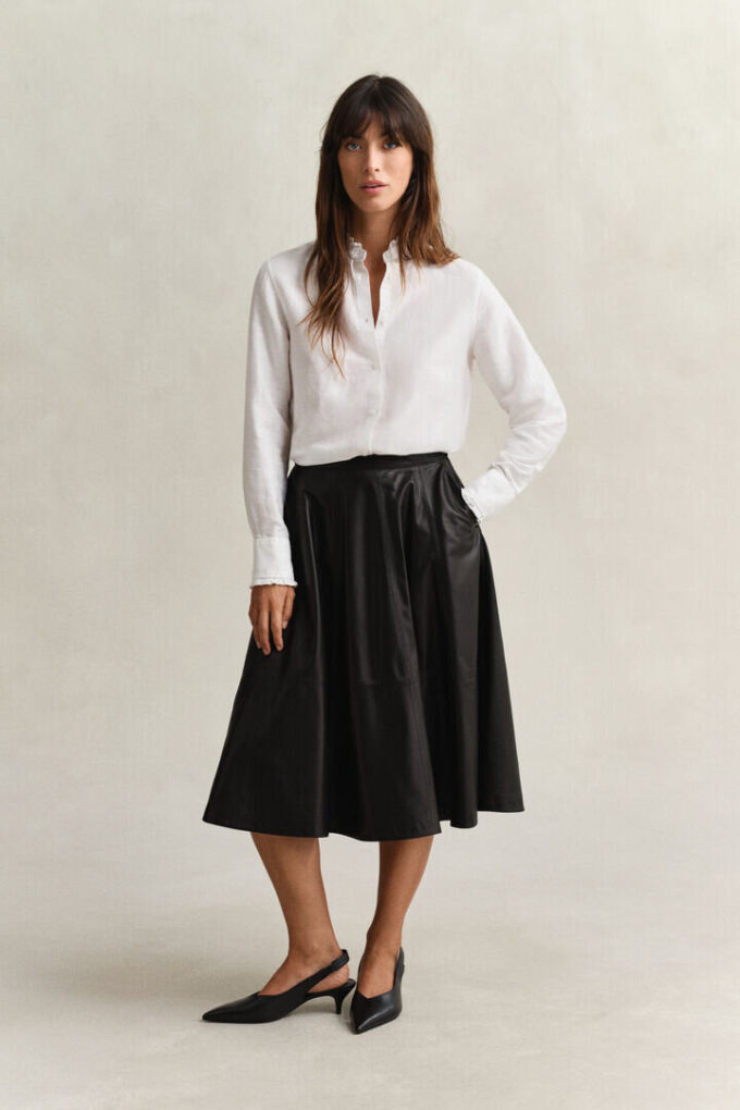 Frilly Linen Blend Blouse Frilly Linen Blend Blouse