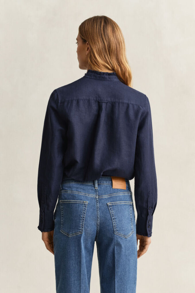 Frilly Linen Blend Blouse Frilly Linen Blend Blouse