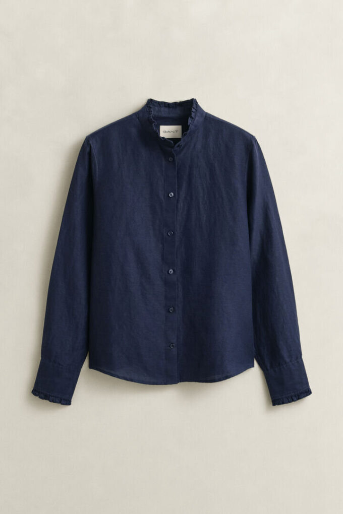 Frilly Linen Blend Blouse Frilly Linen Blend Blouse