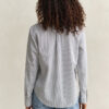 Frilly Striped Cotton Shirt