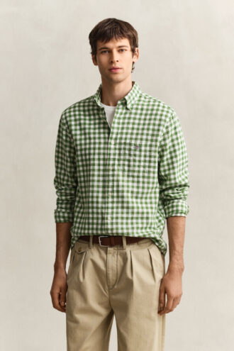Gingham Linen Blend Shirt Gingham Linen Blend Shirt