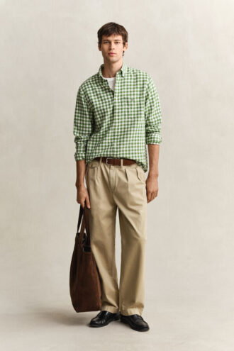 Gingham Linen Blend Shirt Gingham Linen Blend Shirt