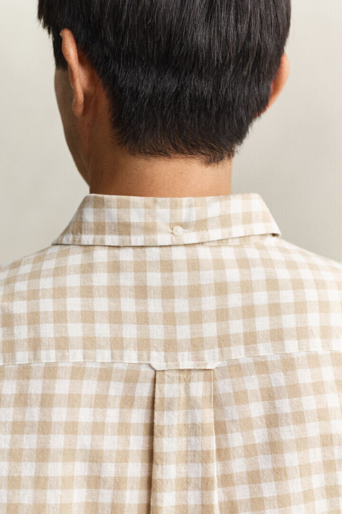 Gingham Linen Blend Shirt Gingham Linen Blend Shirt