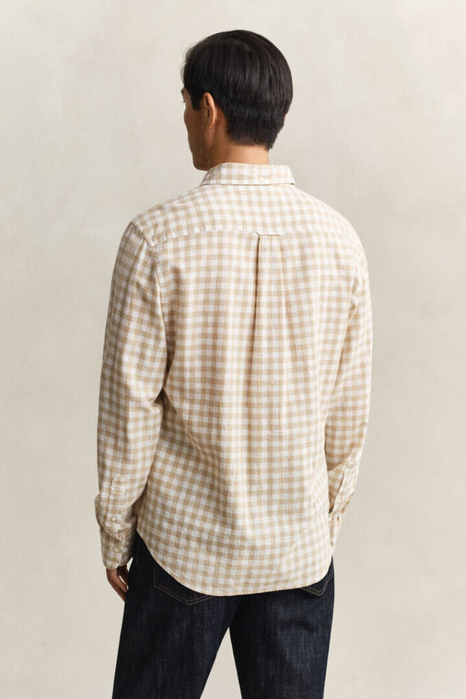 Gingham Linen Blend Shirt Gingham Linen Blend Shirt