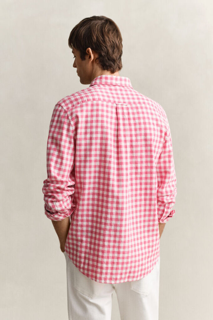 Gingham Linen Blend Shirt Gingham Linen Blend Shirt